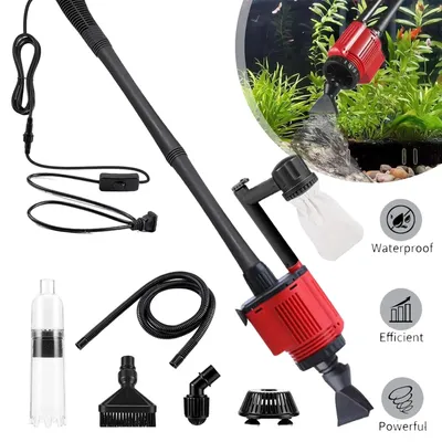 Produktbild von 6 in 1 Elektrisches Aquarium-Kiesreiniger Staubsauger Sand Kies Schlammsauger DE