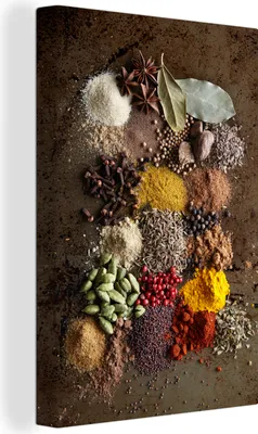 Produktbild von OneMillionCanvasses® - Leinwandbilder - 90x140 cm, Kräuter - Gewürze - Pflanzen, Wandbilder Kunstdruck Wanddekoration - Wandschmucke - Schlafzimmer
