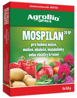 Obrázek produktu pro AgroBio Opava, s.r.o. Mospilan 20 SP 5x1,8 g