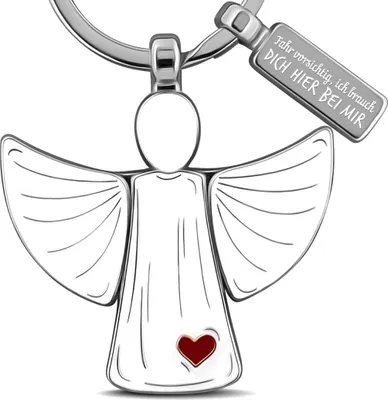 Produktbild von LANOLU Schutzengel Schlüsselanhänger, Engel Schlüsselanhänger, Glücksbringer Auto, Drive Safe Geschenke zum Führerschein, Glücksengel