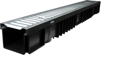 Obrázok produktu pre Pozinkované odvodňovacie žľaby 1000 x 125 x 105 mm - na kus