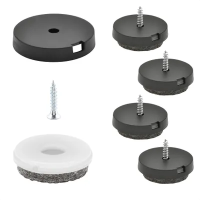 Produktbild von WAGNER QuickClick® Filzgleiter ULTRASOFT - zum Schrauben, je 4x Basis & Schraube & Einsatz Ø 30 mm, DE Ware - 15808600