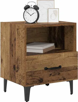 Obrázok produktu pre vidaXL Starý drevený nočný stolík 40 x 35 x 47,5 cm materiál na báze dreva