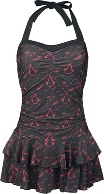 Produktbild von Assassin's Creed Badeanzug Damen Destroyed Symbols multicolor XS