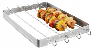Produktbild von Grill Meister Grillspieße Set Edelstahl, 4 Stück