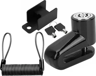 Zdjęcie produktu dla Zabezpieczenie antykradzieżowe z czarną linką do Xiaomi M365 / PRO / PRO 2 / 1S / Essential - CZARNY