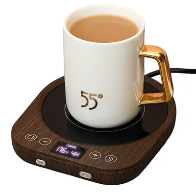 Produktbild von Elektrischer Kaffeetassenwärmer mit Kerzenschmelzfunktion, automatische Ein-/Ausschaltung, 9 Temperaturstufen, für Zuhause & Büro