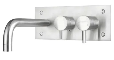 Immagine prodotto di Miscelatore da incasso per vasca MINIMAL, acciaio inox opaco