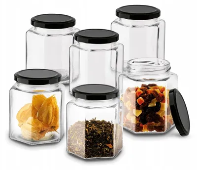 Produktbild von Tadar Glas-Vorratsgläser für Marmelade, 6x400ml
