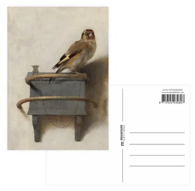 Image de Boutique en ligne du musée – Carte postale, Carel Fabritius, "Het Puttertje"