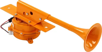 Immagine prodotto di 12V 110dB Tromba singola Tromba ad aria compressa Altoparlante per auto Giallo Lega di alluminio Universale per camion Barca Veicolo