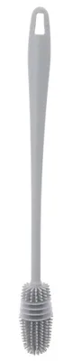 Image de Brosse à bouteilles en silicone - 32,5 cm - Pour lavage à la main - Flexible - Rose