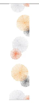 Produktbild von Home Fashion 87999-775 Schiebevorhang Digitaldruck Rawlins, Dekostoff Seidenoptik, 245 x 60 cm, orange