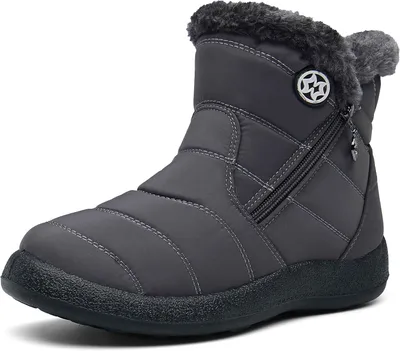 Zdjęcie produktu dla Wodoodporne, zimowe buty damskie z ciepłą podszewką z sztucznego futra