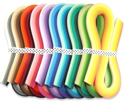 Imagen del producto de Kit de quilling con 60 colores: 1200 tiras de 54 cm