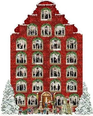 Produktbild von Wand-Adventskalender - Nostalgisches Weihnachtshaus