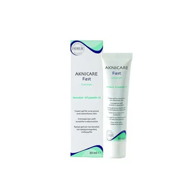 A product shot of a cream gel tube and its packaging, presented on a white background.