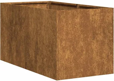 Image de vidaXL Bac à plantes rouillé 40x80x40 cm Acier résistant aux intempéries