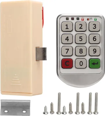 Produktbild von Elektronischer Schrank, codiertes Schloss, schlüsselloses Passwort, Schublade, Zinklegierung, für Zuhause, Büro, Kleiderschrank