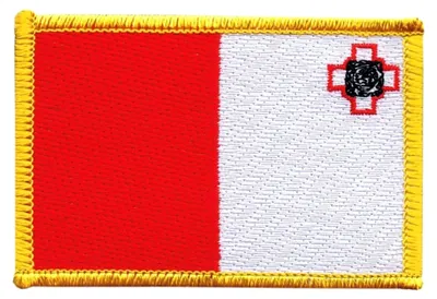 Produktbild von Malta Flaggen Aufnäher mit em Aufkleber