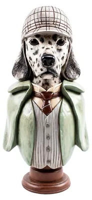 Produktbild von Clayre & Eef Dekorationsfigur Hund Weiß Kunststoff