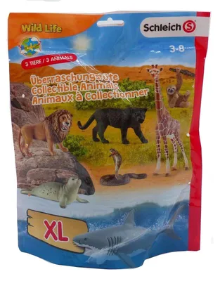 Productafbeelding van Schleich Wild Life verrassingszak XL, geschikt voor kinderen van 3-8 jaar. Verpakking beschadigd