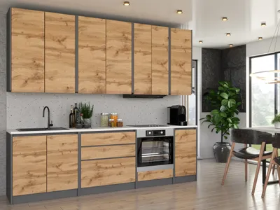 Zdjęcie produktu dla Blanco ® MEBLE KUCHENNE KUCHNIA BEZUCHWYTOWA LUX 260 cm ZABUDOWA PIEKARNIKA