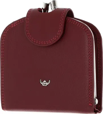 Image de Golden Head porte-monnaie Polo RFID Protect French Coin Purse Wallet Red rouge foncé