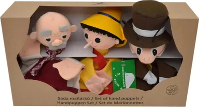 Obrázok produktu pre Krabicová ručná bábka chlapec s nosom