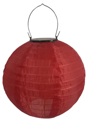 Produktbild von 25/30 cm Faltbare Solarlaterne mit Griff, IP44 wasserdicht, für den Außenbereich, Garten, zum Aufhängen, traditionelle chinesische Dekoration, LED-Stofflaterne