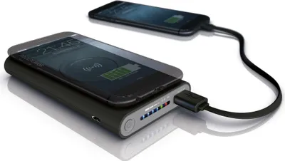 Produktbild von RealPower Powerbank PB-8000         schwarz         8.000mAh