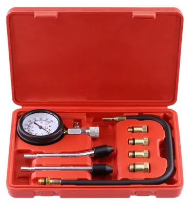 Produktbild von Kompressionsprüfer für Motoren - Set - Zylinder-Druckmanometer - Für Benzinmotoren - Auto, Motorrad, LKW