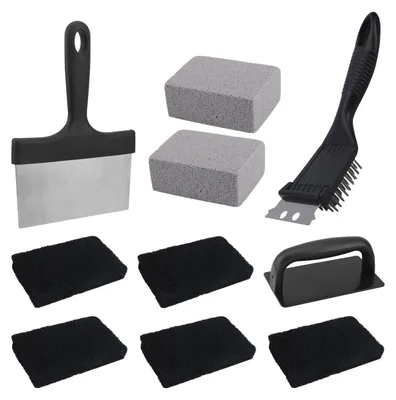 Immagine prodotto di Solidchoice - Set di 10 pezzi per la pulizia della piastra da barbecue