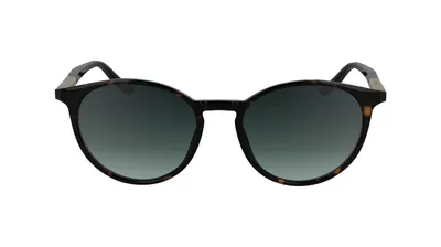 Image de Lunettes de soleil unies pour adultes Calvin Klein CK24539S - Couleur havane foncé avec effet dégradé pétrole