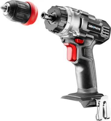 Zdjęcie produktu dla GRAPHITE Wiertarko-wkrętarka akumulatorowa Energy+ 18V, Li-Ion, zdejmowany uchwyt 10 mm, bez akumulatora