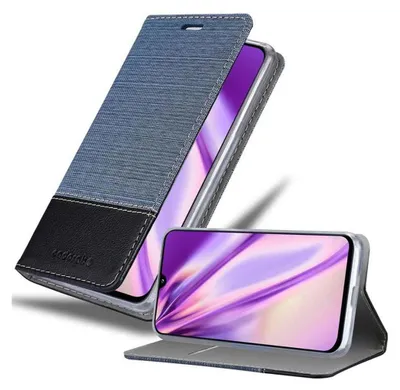 Immagine prodotto di Cadorabo Custodia per Samsung Galaxy A40 Custodia protettiva in blu Custodia per cellulare Custodia a libro Cover