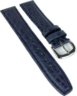 Produktbild von Kalb Matt Ersatzband Uhrenarmband Kalbsleder Dunkelblau 20638S, Stegbreite:20mm