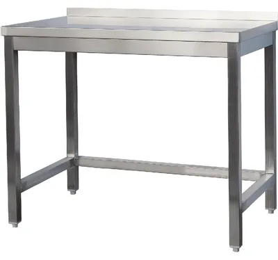 Obrázek produktu pro Nerezový pracovní stůl s přivařenou deskou - bez spodní desky - rozměry 700 x 400 x 850 mm