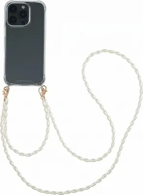 Produktbild von imoshion Handykette mit Perlen + Handgelenkschlaufe iPhone 16 Pro - Transparent