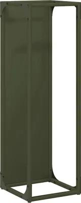 Productafbeelding van vidaXL Houtopslagrek, olijgroen, 25x25x80 cm, koudgewalst staal