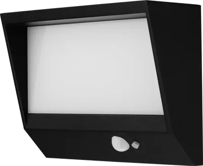 Productafbeelding van REV LED zonnepaneel wandlamp, Lumus, 110 lm, aluminium, zwart, met bewegingssensor. Artikelnummer: 2022001300