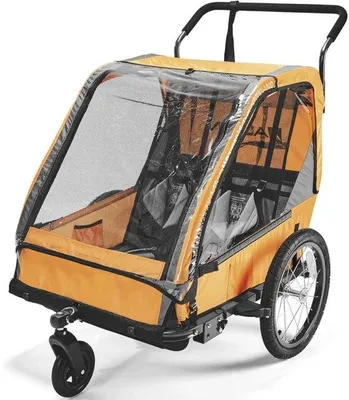 Image de Poussette pour enfant en plastique orange