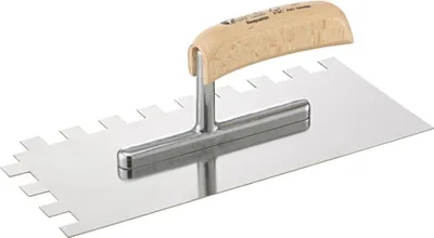 Produktbild von Fortis Glättekelle 280x130mm gezahnt 15x15mm rostfrei