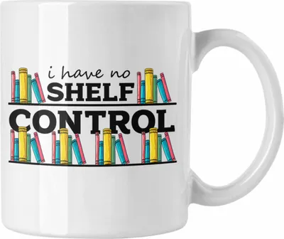 Produktbild von Trendation -  Lesen Lustige Leseratte Tasse  Geschenk für Bücherliebhaber Leseratten (Weiß)