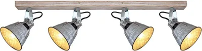 Produktbild von Deckenleuchte, zinkfarben, Strahler schwenkbar, L 82 cm