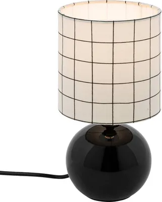 Obrázok produktu pre Atmosphera | Nočná lampa - 25 cm - Károvaná - Štýlový dizajn - Príjemné svetlo