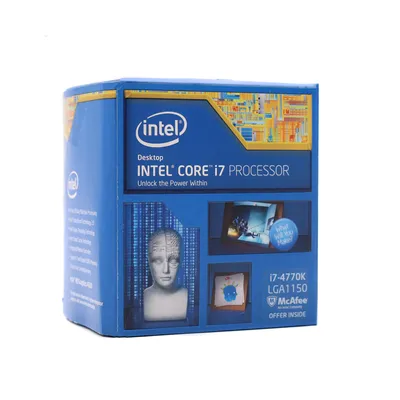 Obrázek produktu pro Intel Core i7-4770K, Intel® Core™ i7, LGA 1150 (Socket H3), 22 nm, Krabice, Intel, i7-4770K