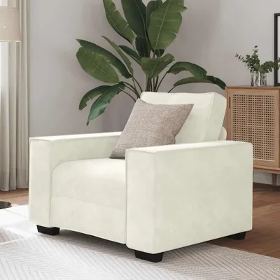 Produktbild von Möbel Sessel Creme 100x78x84 cm Samt - Klassische Sofas CC4789