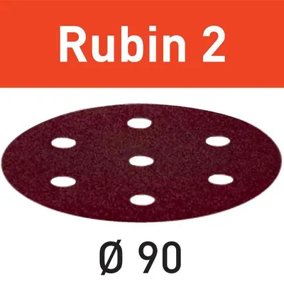 Image de Abrasifs RUBIN 2 STF D90/6 P220 RU/50 - FESTOOL - 499084