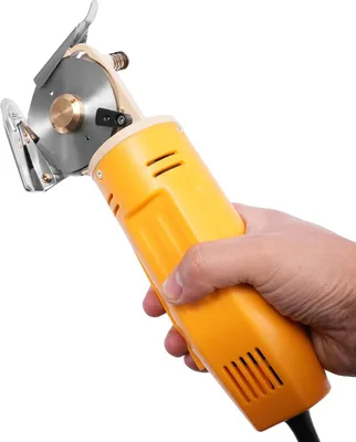 Obrázek produktu pro Elektrická rotační řezačka látek, univerzální řezací nástroj, odolná konstrukce, žlutá barva, EU